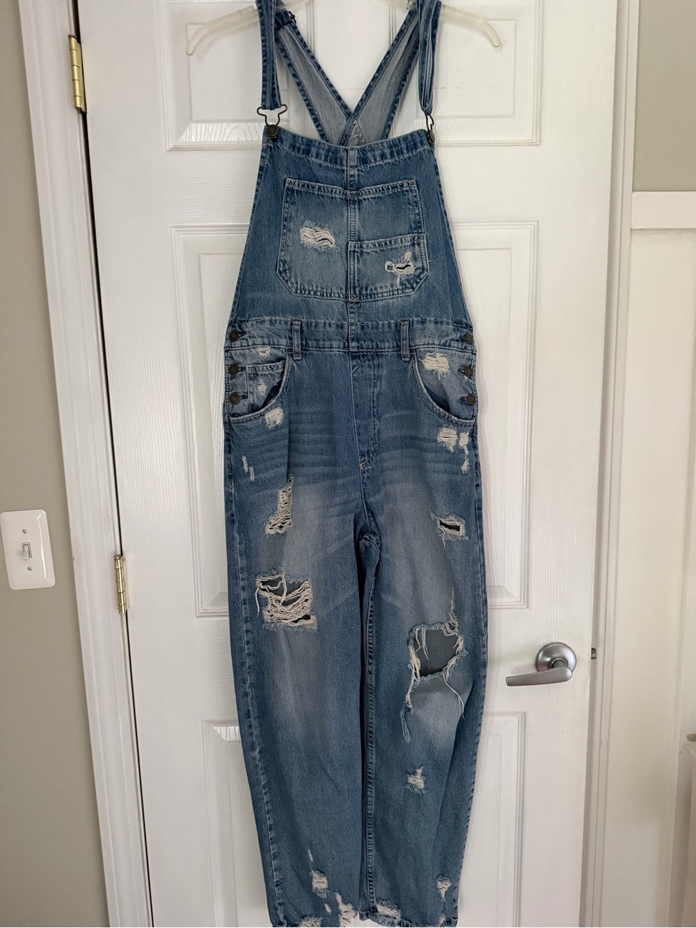 We The Free Distressed Overalls